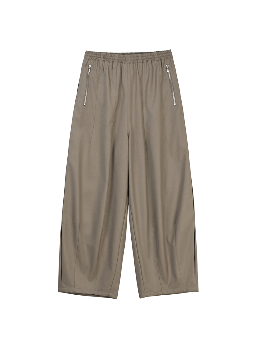 Wool Enigma Tracksuit Trousers Beige