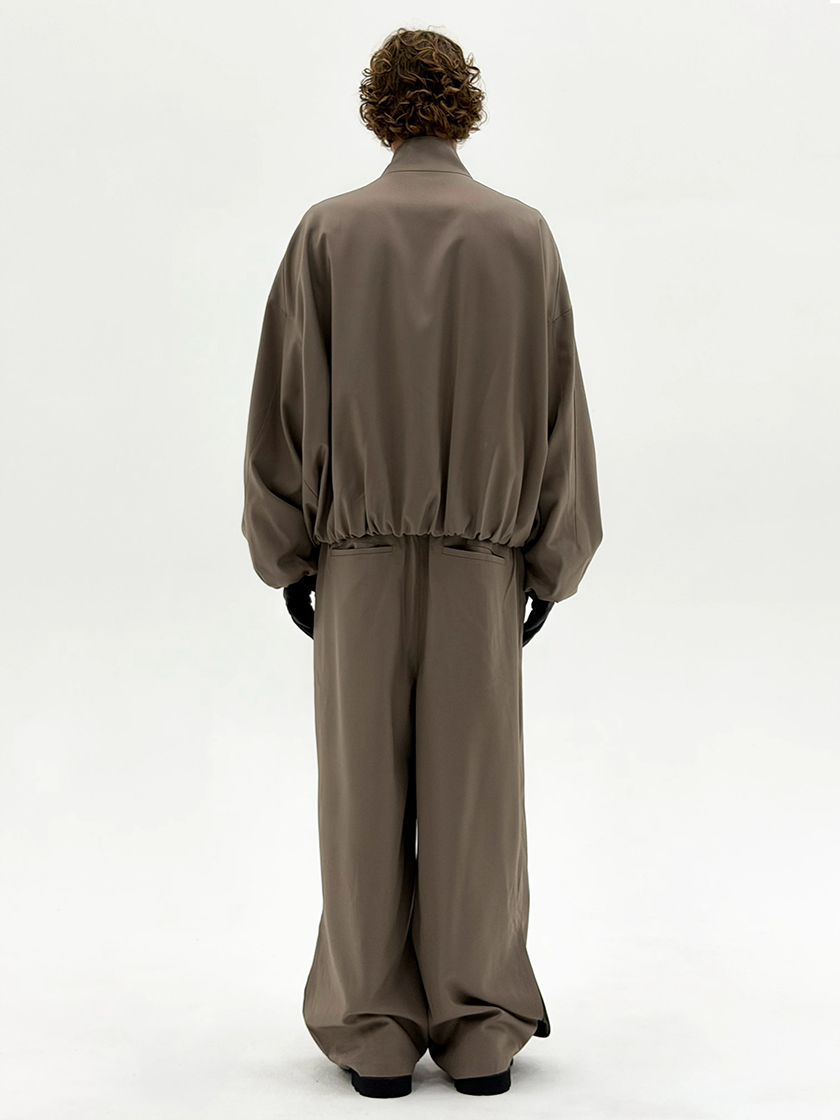 Wool Enigma Tracksuit Trousers Beige