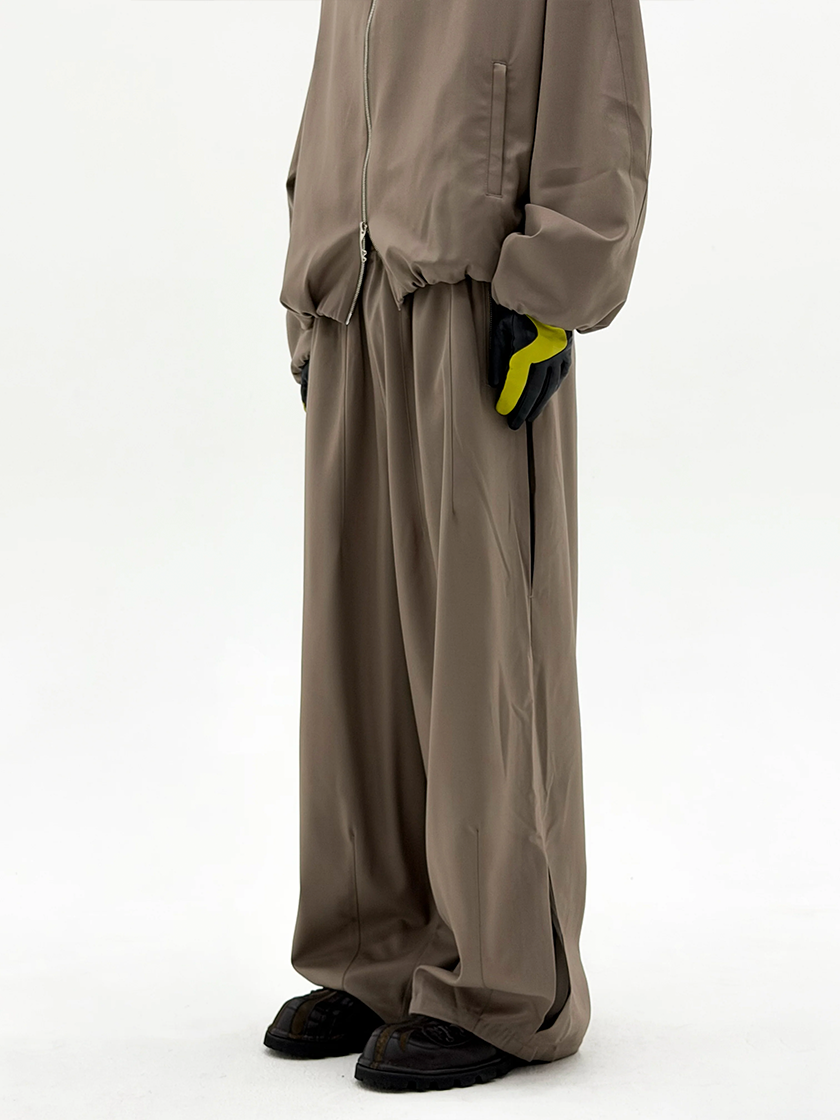 Wool Enigma Tracksuit Trousers Beige