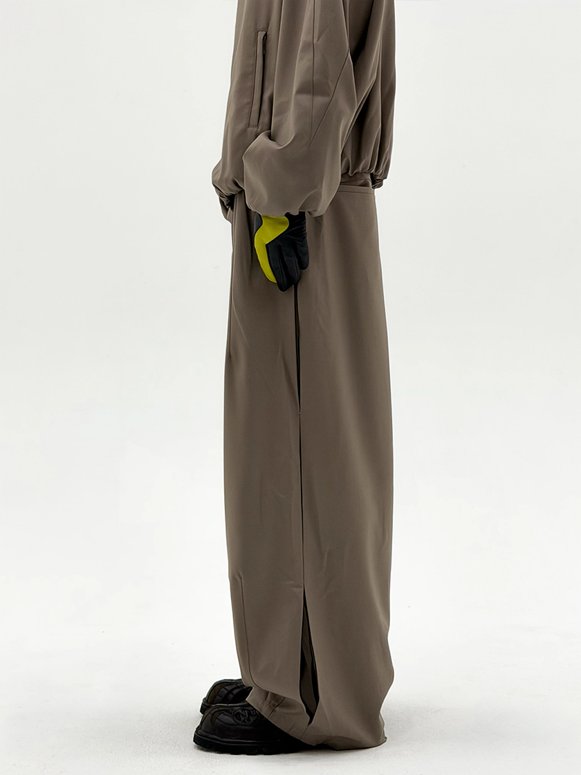 Wool Enigma Tracksuit Trousers Beige
