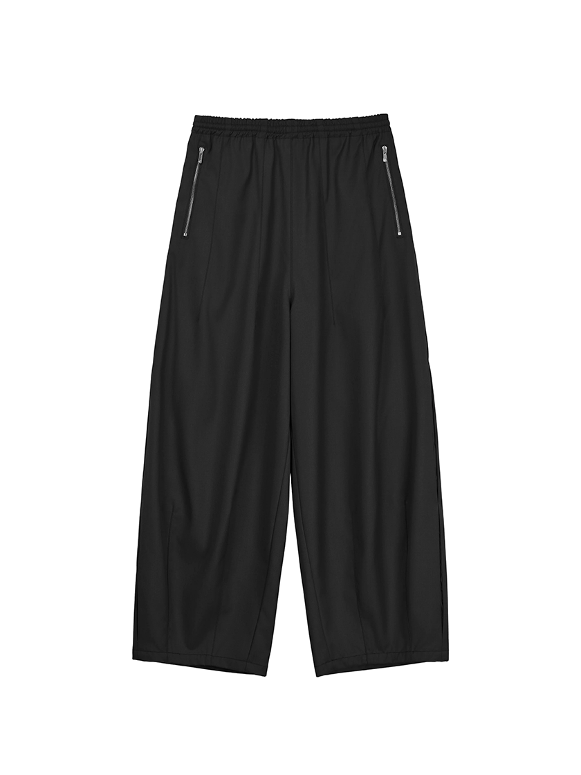 Wool Enigma Tracksuit Trousers Black