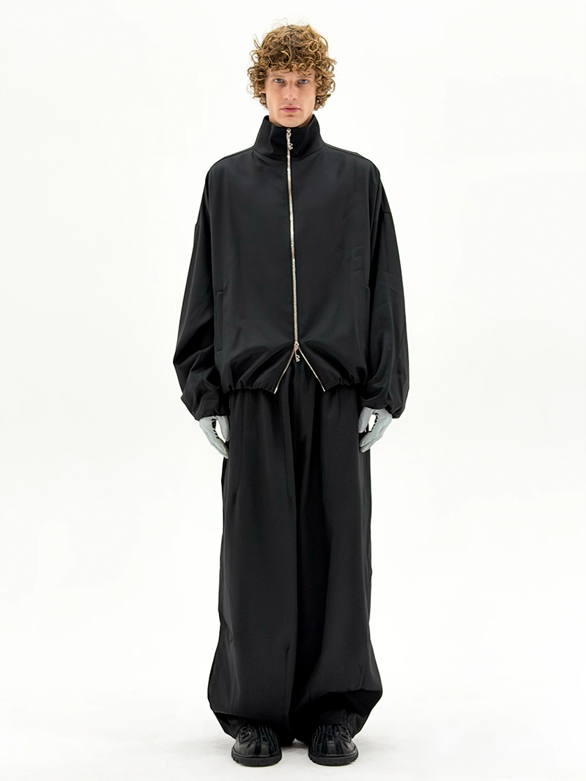 Wool Enigma Tracksuit Trousers Black