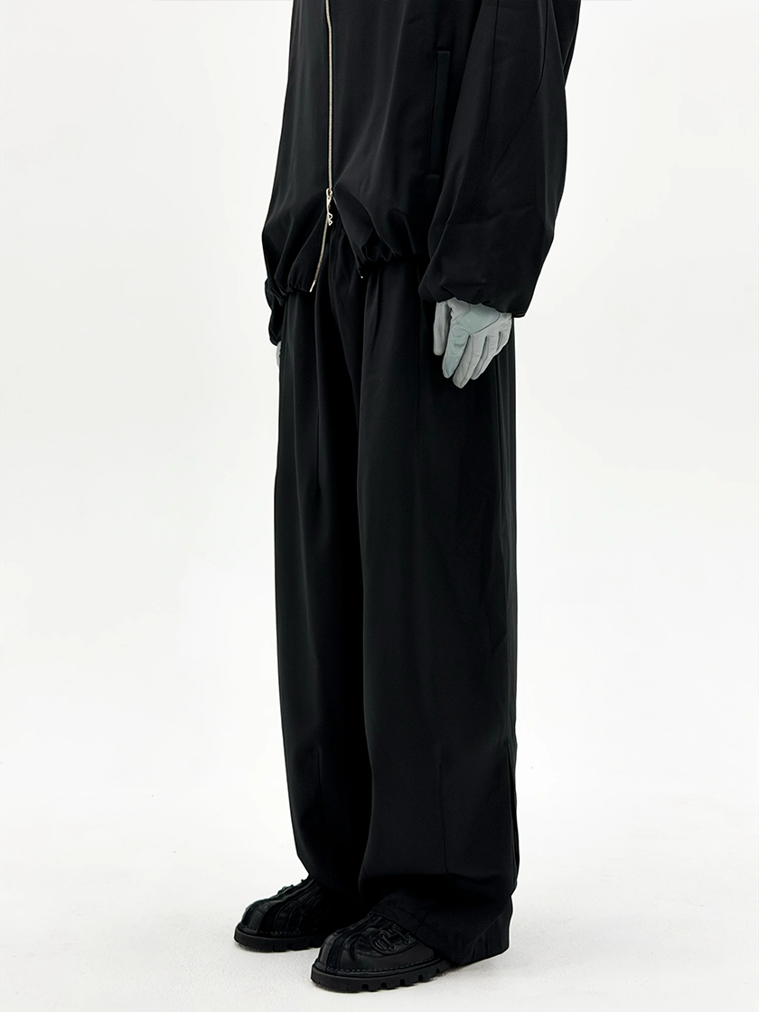 Wool Enigma Tracksuit Trousers Black