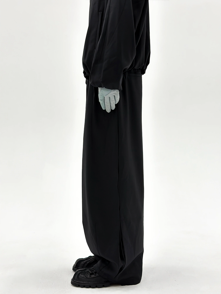 Wool Enigma Tracksuit Trousers Black